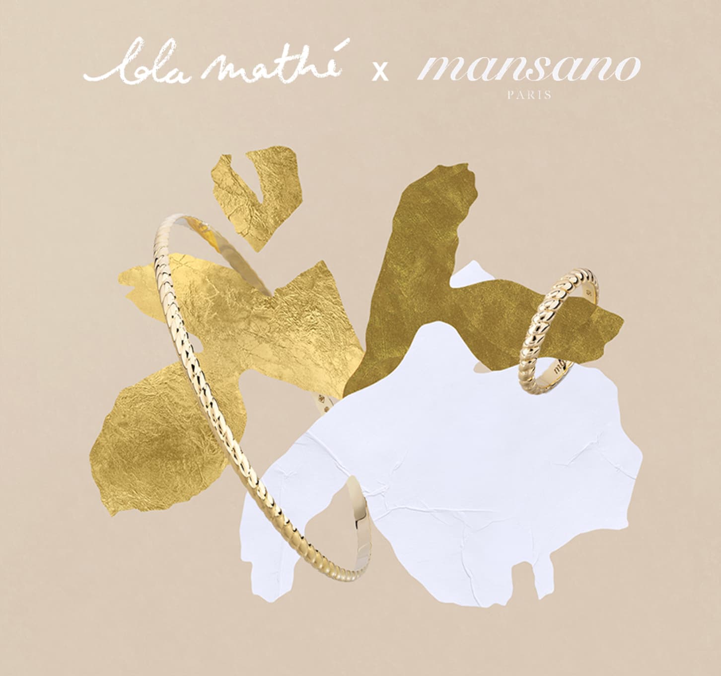 Collaboration artistique entre Lola Mathé et une marque de bijoux contemporaine