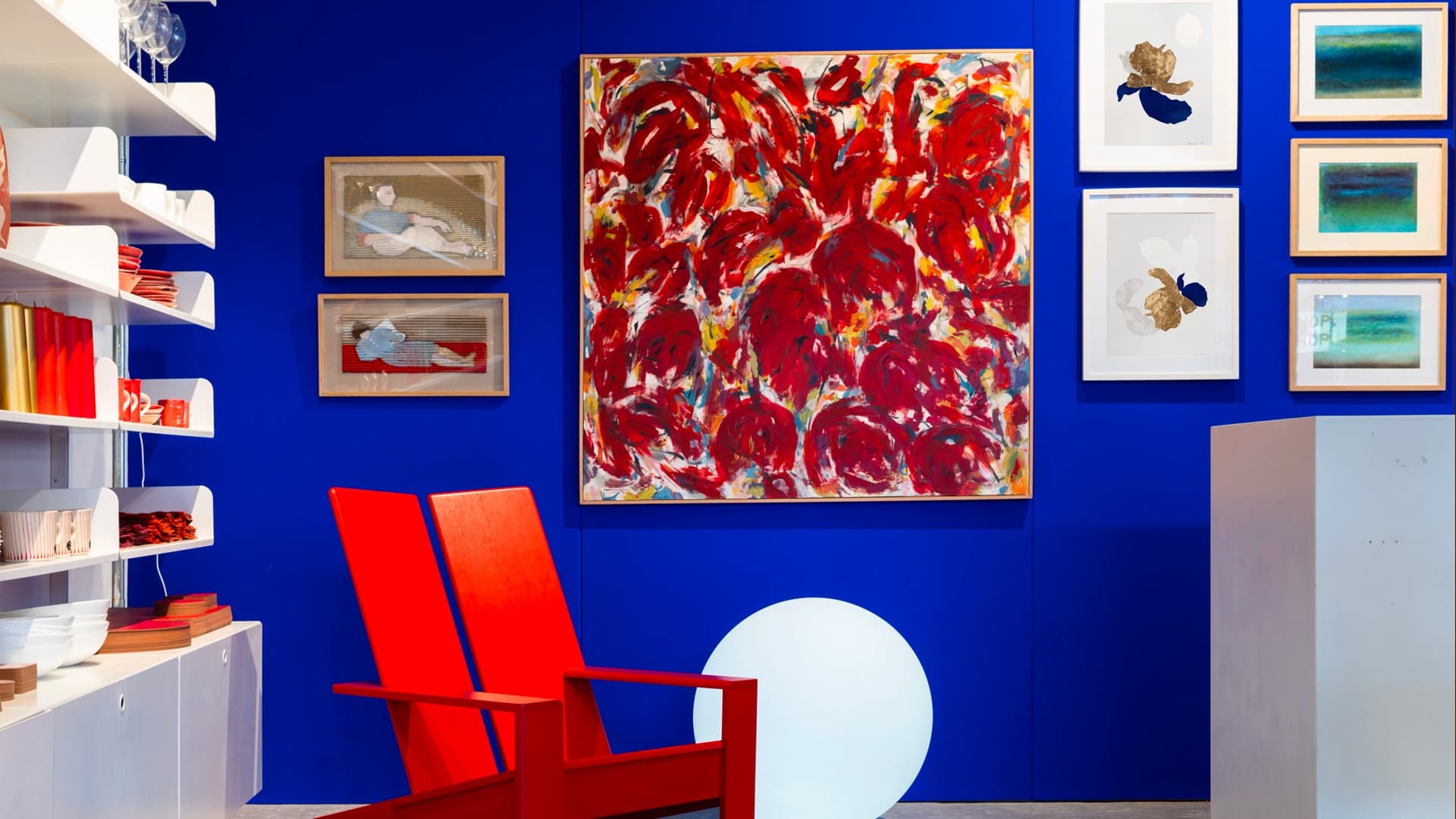Œuvres contemporaines exposées au Conran shop de Londres