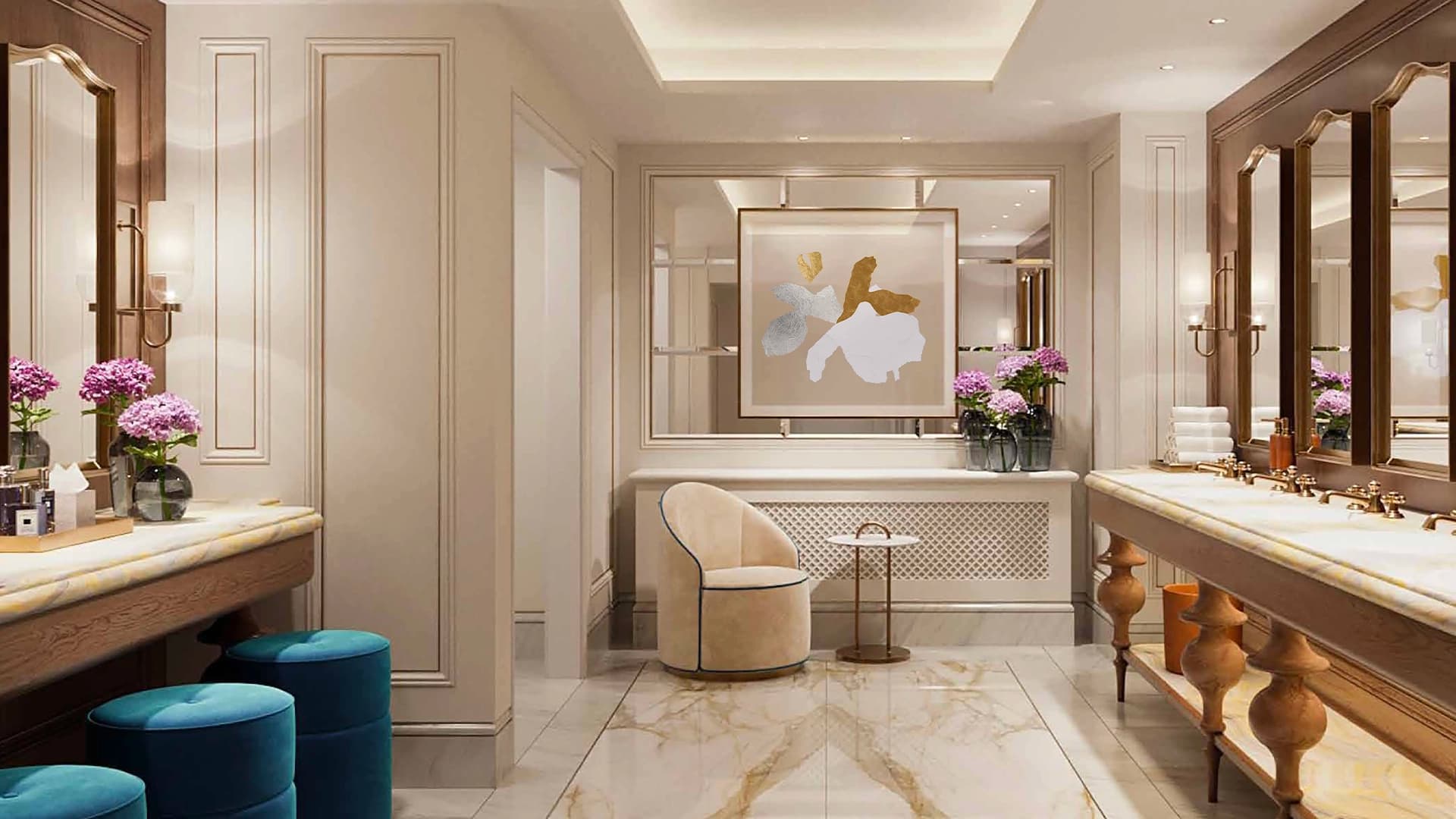 Oeuvre sur mesure - curation pour l'hôtel Corinthia