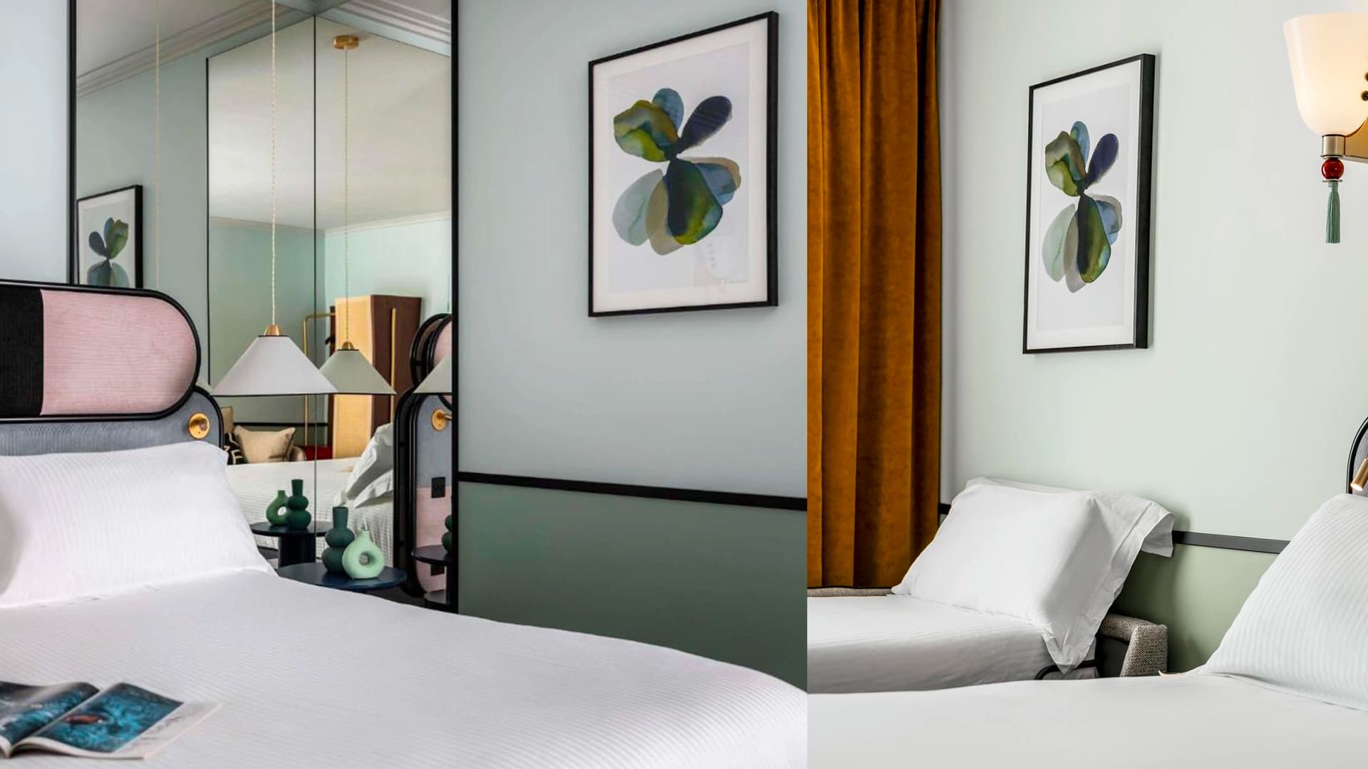 Oeuvre sur mesure (encre) - curation pour l'hôtel Faubourg Galant à Bruxelles