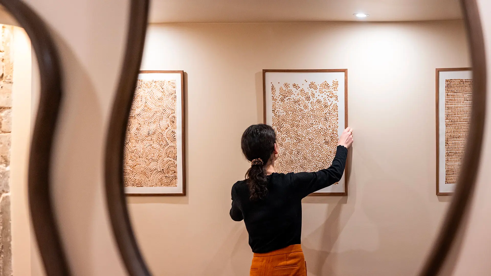 exposition oeuvres café chez Kawa coffee shop