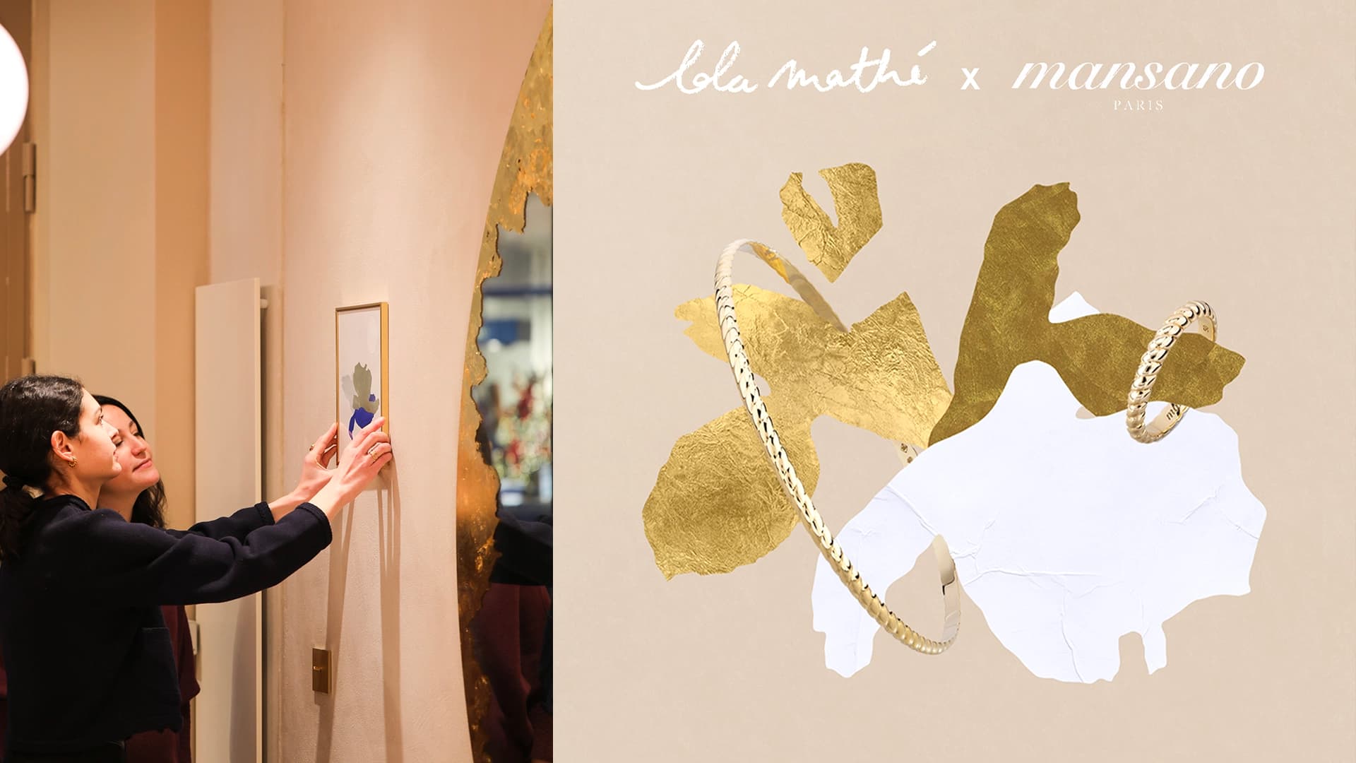 Collaboration artistique entre Lola Mathé et une marque de bijoux contemporaine